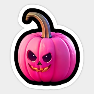 Halloween pink pumpkin Sticker